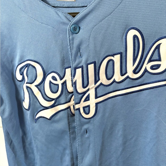 Majestic Kids Light Blue Royals Jersey - Picture 2 of 6